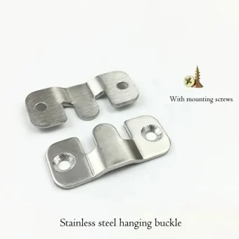 2Pcs/Set Stainless Steel Home Bed Connector Buckle Hanging Buckle Hing Furniture Frames, Gallery Picture Frame Hings Buckles