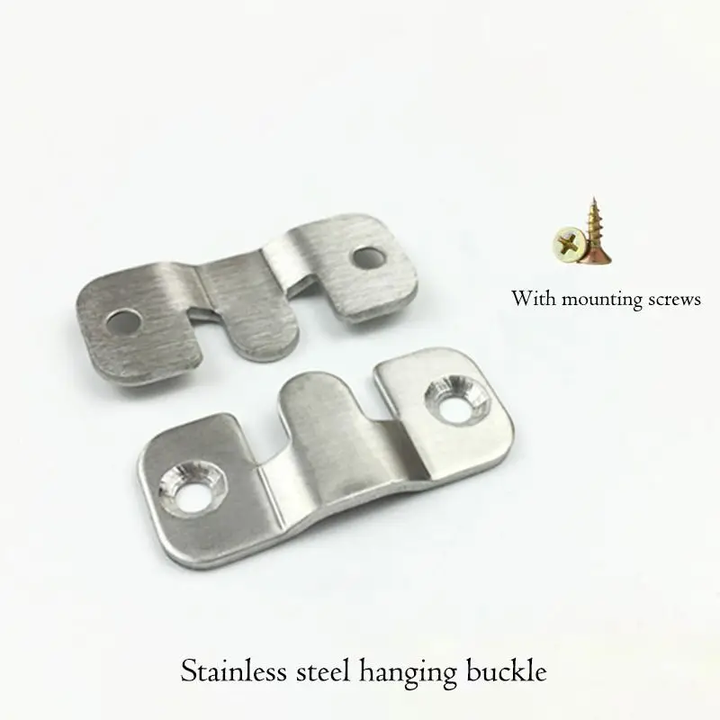 2Pcs/Set Stainless Steel Home Bed Connector Buckle Hanging Buckle Hing Furniture Frames, Gallery Picture Frame Hings Buckles