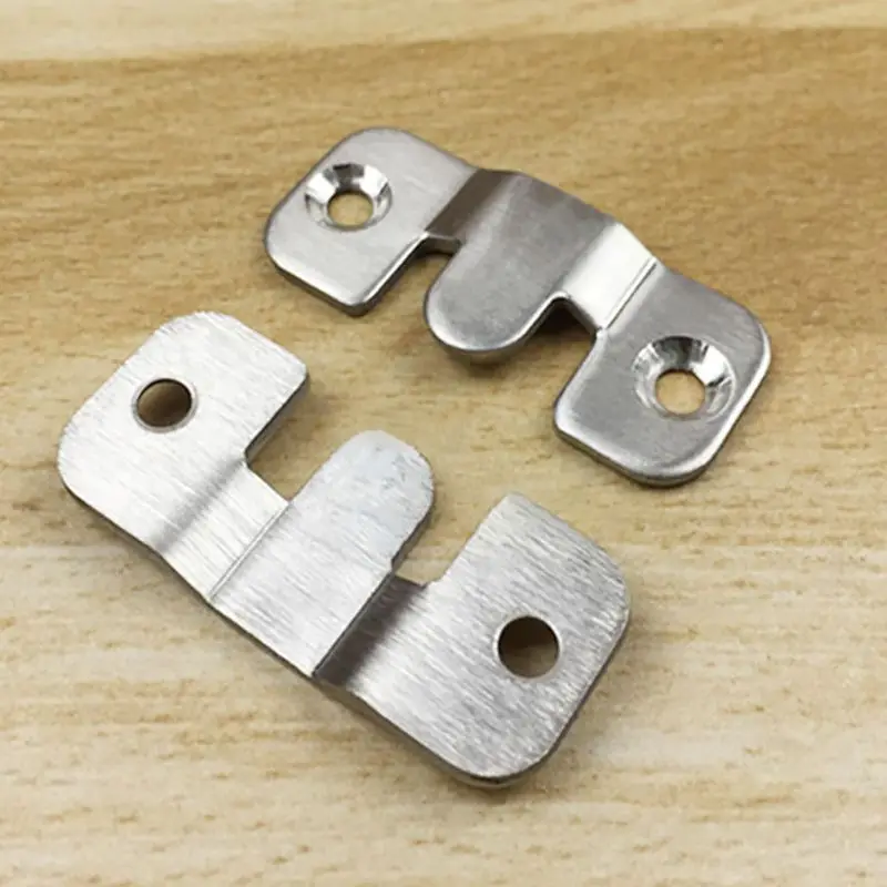2Pcs/Set Stainless Steel Home Bed Connector Buckle Hanging Buckle Hing Furniture Frames, Gallery Picture Frame Hings Buckles