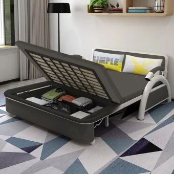 Folding sofa bed Living room multi-functional dual-purpose small apartment double storage sitting and lying folding bed retracta