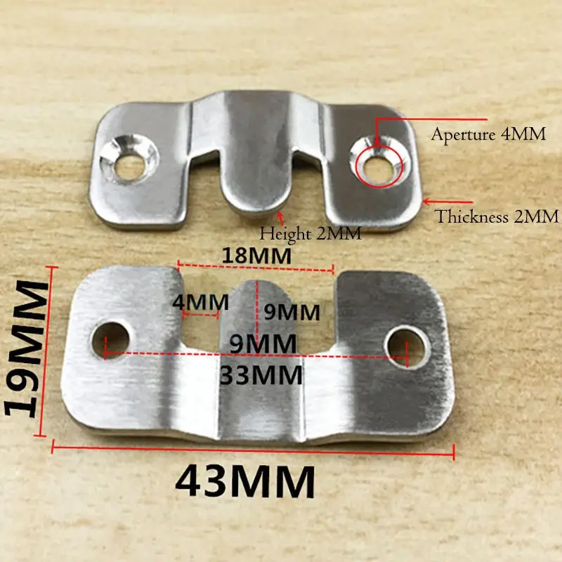 2Pcs/Set Stainless Steel Home Bed Connector Buckle Hanging Buckle Hing Furniture Frames, Gallery Picture Frame Hings Buckles