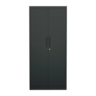 Modern 2-Door Steel Wardrobe for Office Staff School & Gym-Bedroom Closet Cupboard Locker for Clothes Storage Metal Furniture