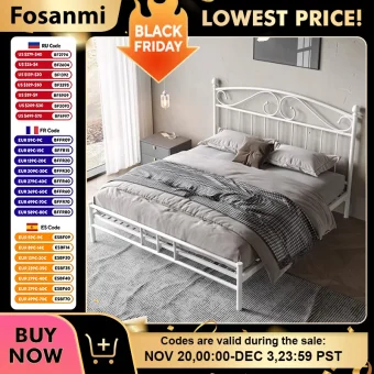 Nordic Modern Iron Base for Bed Simple Bedroom Bed Frame Home Interior Mattress Pallet Furniture Elegant Thickened Mattress Base