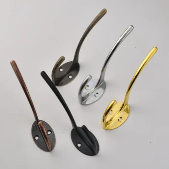 double antique European blue bronze retro coat living room coat single door hook alloy