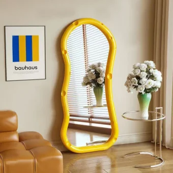 Oval Cute Mirrors Full Body Standing Nordic Princess Bedroom Mirrors Full Body Living Room Espejos Decorativos Room Decoration